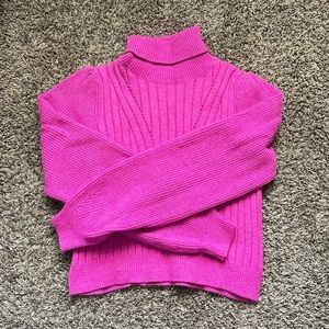 Thick knit turtleneck sweater